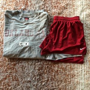 !! NIKE BUNDLE !! OU Nike T-Shirt & Dry Fit Shorts